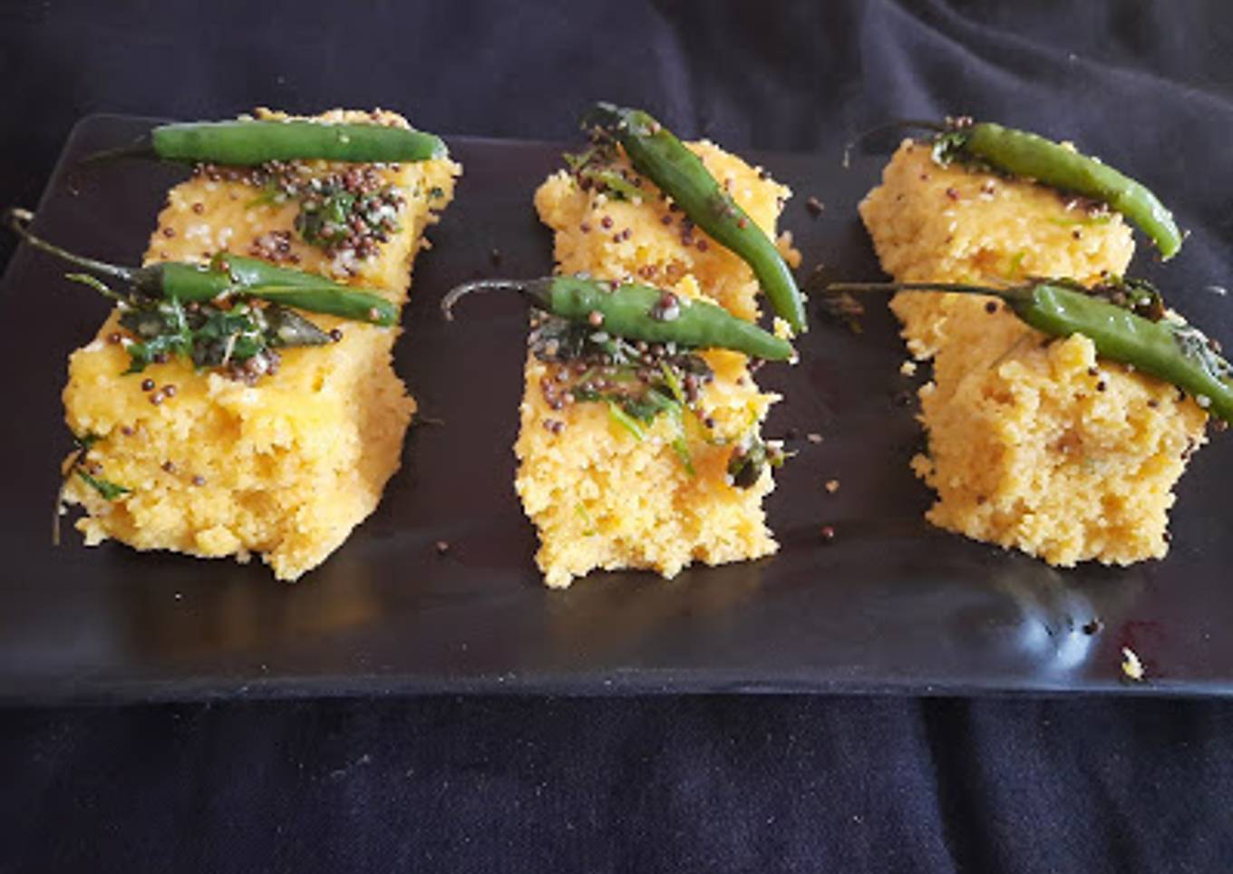 Besan oats dhokla
