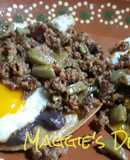 Huevos rancheros con nopales