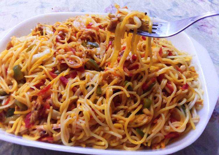 Step-by-Step Guide to Prepare Perfect Simple chicken chowmein