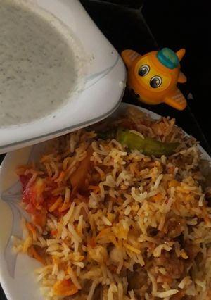 A picture of Sindhi biryani.