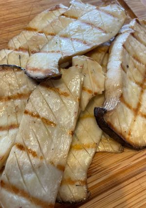 烤杏鮑菇 的食譜成品照片
