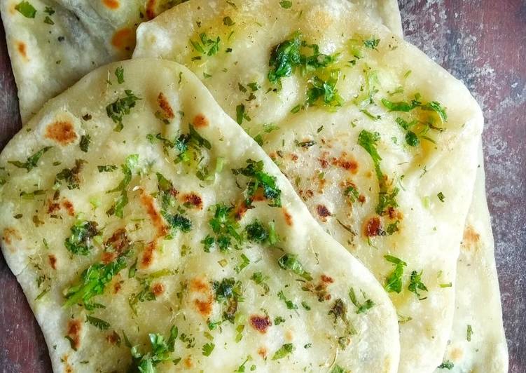 Steps to Prepare Ultimate Herbed garlic butter naan