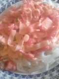 Salsa de surimi (palitos de cangrejo) para pastas