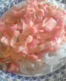 Salsa de surimi (palitos de cangrejo) para pastas