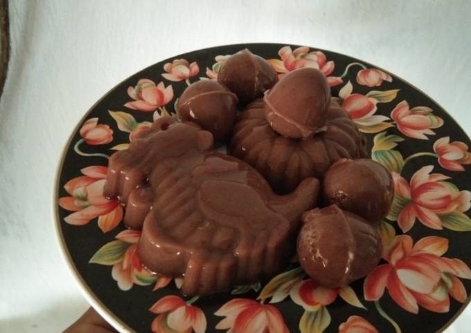 Puding Choco beng beng nutrijel ; "Dinosaurus nest"