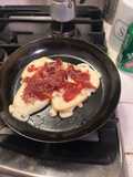 Scamorza ai ferri con il jamón ibérico