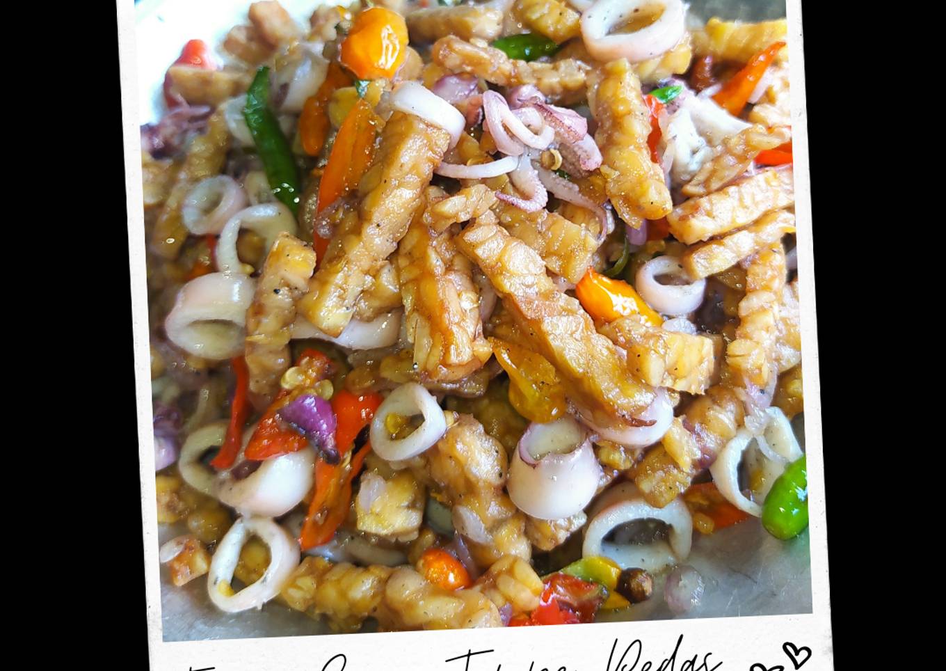 Tumis Cumi Tempe Pedas