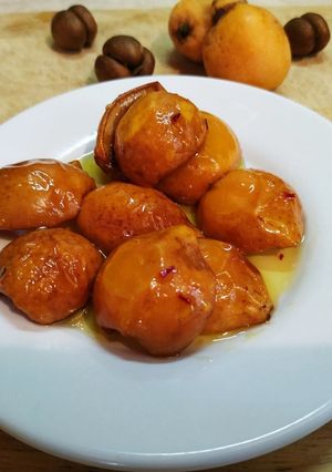 Φωτογραφία της συνταγής Ψητά μούσμουλα με σαφράν και μέλι