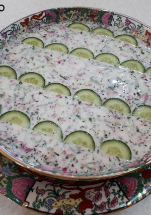 عکسی از دستور آب دوغ خیار