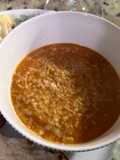 Sopa de tomate, cenoura e alho assados