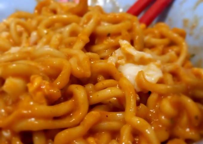 Resep Spicy creamy genkikara ramen Anti Gagal