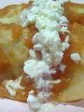 Entomatadas rellenas de pollo