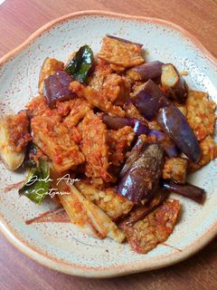 Foto resep Terong Tempe Balado Pedas