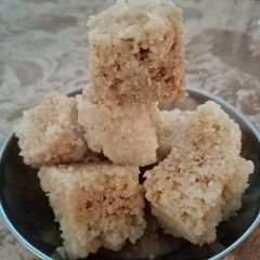 Coconut mysore pak A picture of Coconut mysore pak.