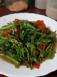Foto resep Oseng kangkung pedas