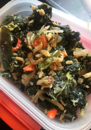 A picture of Stirfry Kale - Oseng Kale- Vegan friendly.