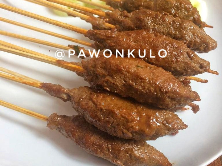 Anti Ribet, Membuat Sate Manis Daging Cincang Bahan Sederhana