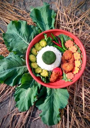 ফুলকপির পাতার ভর্তা। রেসিপির প্রধান ছবি