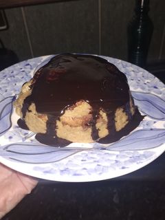 Una foto de Pudín de plátano en micro