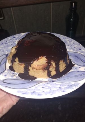 Una foto de Pudín de plátano en micro