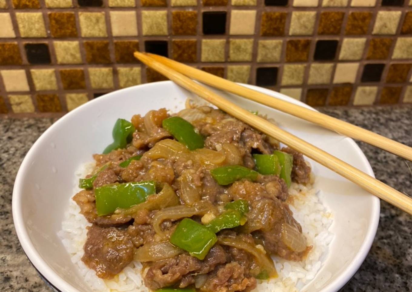 Beef Bowl Wagyu Saos BBQ