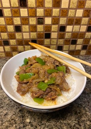 Foto resep Beef Bowl Wagyu Saos BBQ