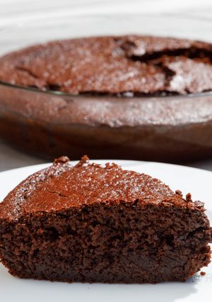 Une photo de Gâteau au chocolat et à la courgette
