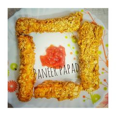 Fry paneer papad A picture of Fry paneer papad.
