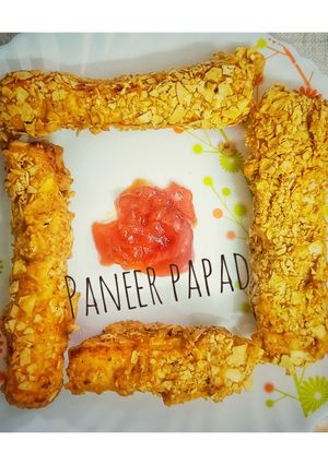 A picture of Fry paneer papad.