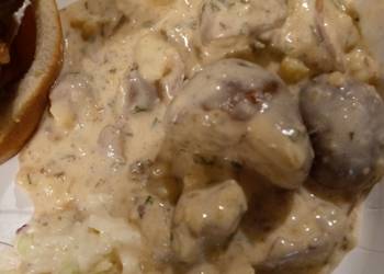 How to Cook Tasty Mashed Potato Salad with Hamburgers