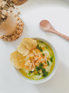 Foto resep Bubur Ayam Kilat + Kuah Kuning