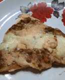 Pizza con puré de berenjenas (3 sabores)