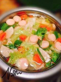 Foto resep Sop Sayur Sosis Baso