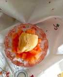 Gelato veloce alla 🍑 Bimby su dadolata di melone