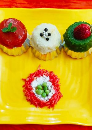 तिरंगा मीठा (tiranga meetha recipe in Hindi) रेसिपी मुख्य फोटो