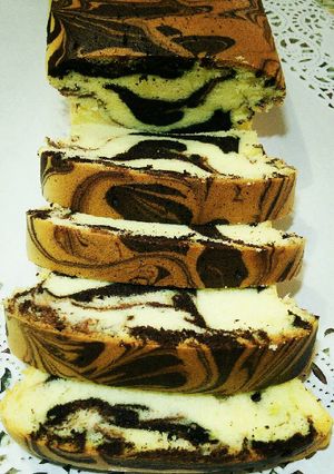 Foto resep Marble condensed milk cotton cake