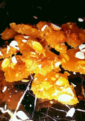 A picture of Almond Chikki.