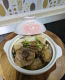 家常炒雞肉豆腐煲