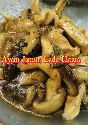 Foto resep Ayam Jamur Lada Hitam