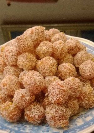 Hình của món Mứt cà rốt viên.