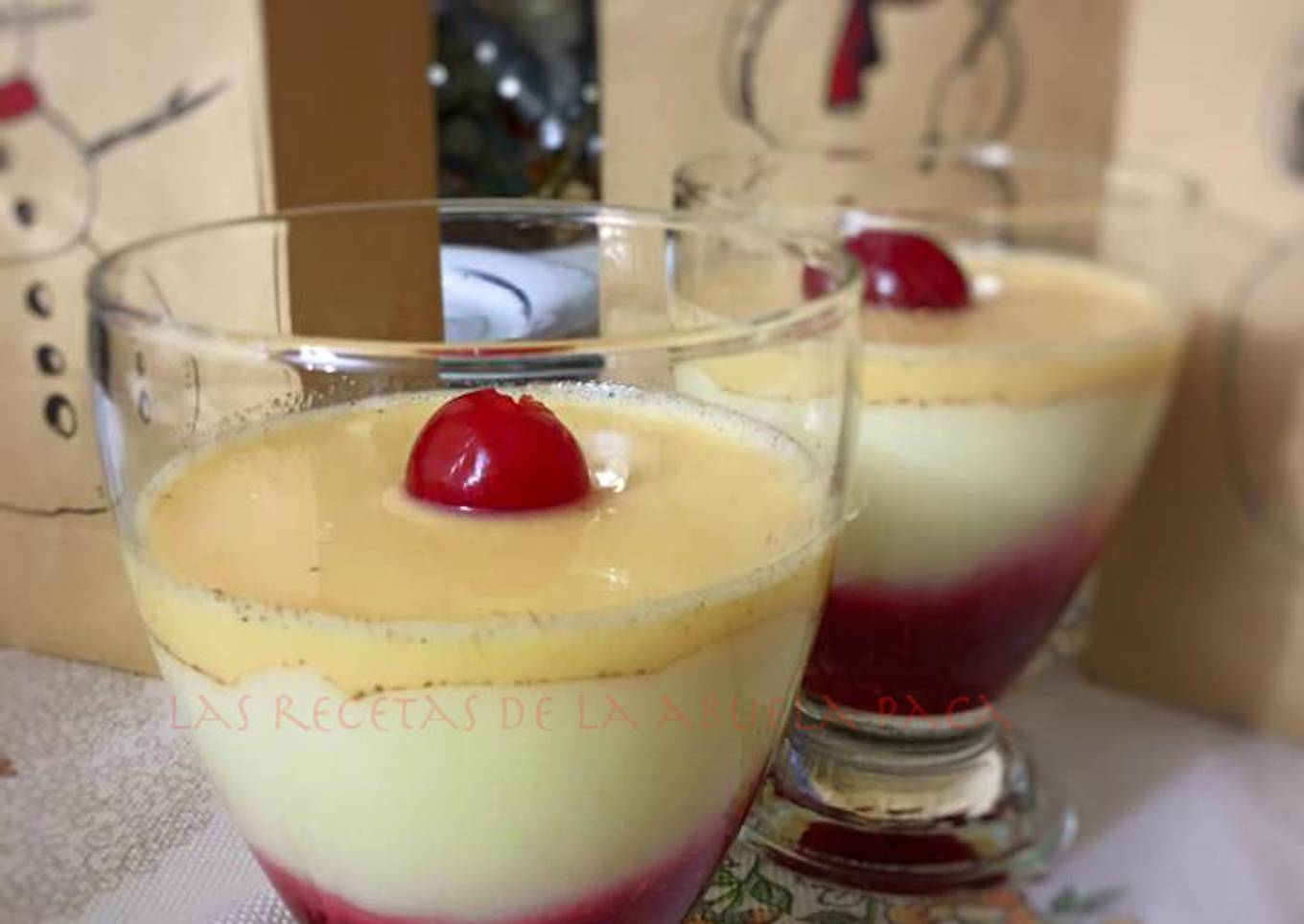 Crema de arroz con leche, con sabayón y coulis de frambuesa en TM5