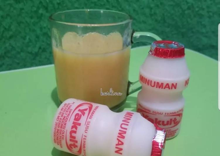 Cara meramu Smoothies Mangga Yakult  yang Menggugah Selera