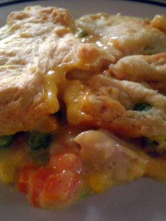 A picture of easy cheesy chicken pot pie.