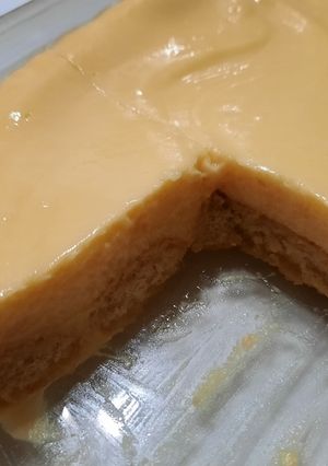 Una foto de Postre tipo flan de limón y vainillas