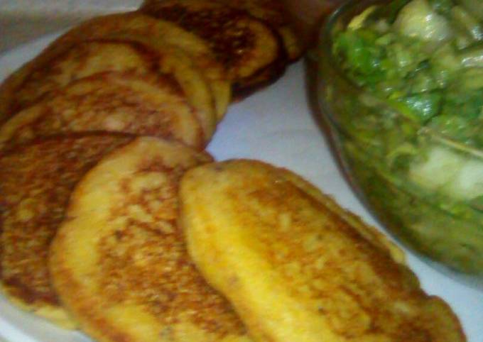 Tortitas de plátano macho Receta de Marychuy Lechuga- Cookpad