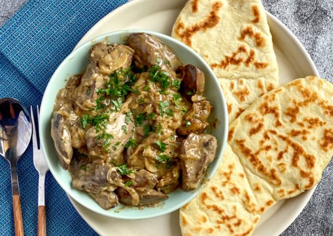 Easiest Way to Make Super Quick Homemade Ultimate creamy chicken livers