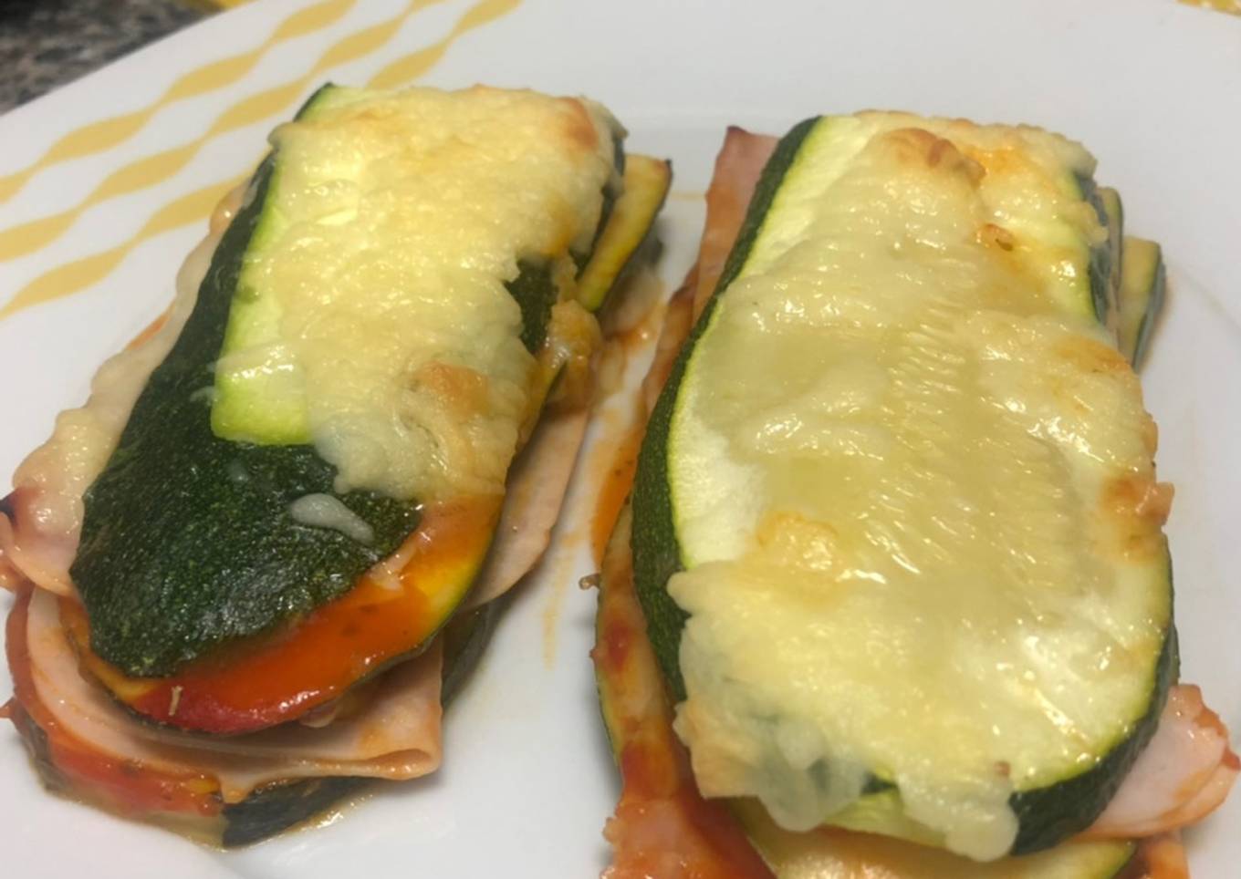 Milhojas de calabacín