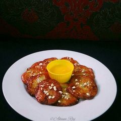 A picture of Mango Malpua.