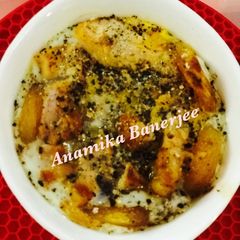 A picture of Italian Double Baked Eggs with Bell Peppers, Cheddars, Shredded.