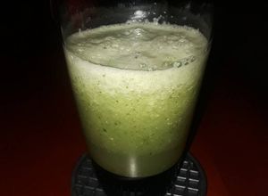 Una foto de Jugo verde para quemar grasa abdominal